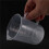 5X Measuring Jug 250mL Graduated Beaker Clear White Plastic Cup 9