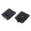 3X Plastica 25 mm Dia Armadio Roller Door Nero 2