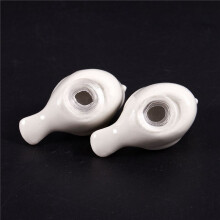 8 Set of Love Birds Ceramic Salt and Pepper Shakers Personalised Wedding Favors - White