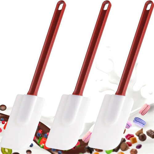 6Pack EspáTulas de Silicone Resistente Ao Calor, EspáTula de Silicone, EspáTula de Raspador de Borracha 10 Polegadas, Uso de Cozinha A 2