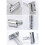 2X Classic Handle  Double-Edged T-Shaped 9-Speed Radical Adjustment Front  Sent 5 Blade and Storage Box 7