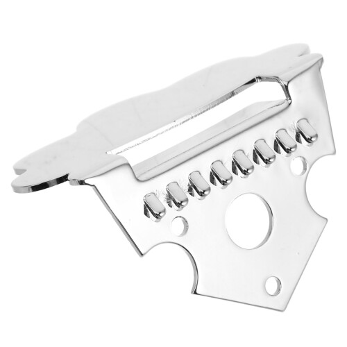 Chrome Cloud Shaped Mandolin Tailpiece Bridge for Guitar and Ukulele Stable Tone Replacement