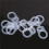 100 Pcs Button Silicone Ring Mam Pacifier Holder Mannequin Clip Adapter Transparent 2