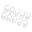100 Pcs Button Silicone Ring Mam Pacifier Holder Mannequin Clip Adapter Transparent 6