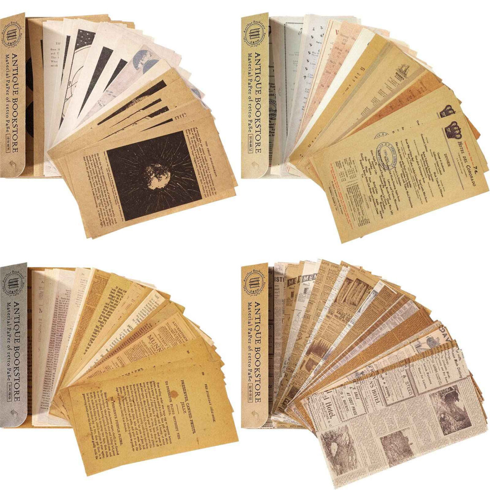 240 Pieces Vintage Scrapbook Paper Vintage Journaling Scrapbooking Material Paper Letter Decorative For Art 6032706197276