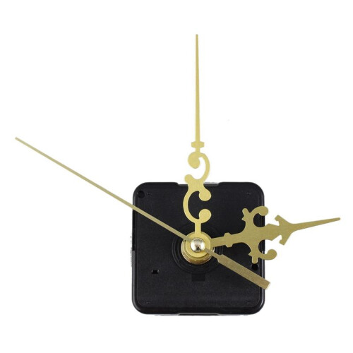 4X DIY Clock Plastic+Metal Texture  Wall Clock Retro Wall Clock Movement Accessories Gold 2