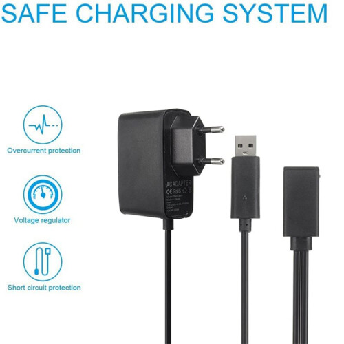 2X USB AC Adapter for  360 Kinect Sensor, Power Supply for  360 Game Console EU Plug
