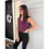 Débardeurs Col V pour Femme Violet XL 2
