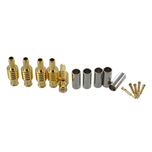 10pcs MCx Male Plug Straight RF Adapter Connector for RG179 Cable 1