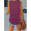 Débardeurs Col V pour Femme Violet XL 3