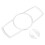 2X Car Interior Headlight  Light  Button Decor Frame Trim Sticker for  5 Series F10 2011-2014 2