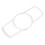 2X Car Interior Headlight  Light  Button Decor Frame Trim Sticker for  5 Series F10 2011-2014 5