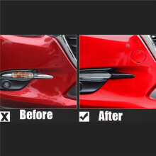 4x for 3 Axela 2017 Front Fog Light Eyebrow Cover Trim Sticker Daytime Running Light Decoration Covers