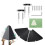 2X Anti-Rust Squirrel Baffle Foldable Hanging Squirrel Flapper Wrap Around Squirrel Proof Baffles Outdoor Garden Decor 6
