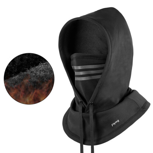 Schwarze Sturmhaube mit Fleece-Futter 1