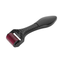 1080 Pin Micro Needle Roller Black Handle, Purple Roller Head for Skin Exfoliation