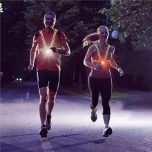Ultrastark LED-Löparväst med Uppladdningsbart Batteri och Justerbar Strålvinkel