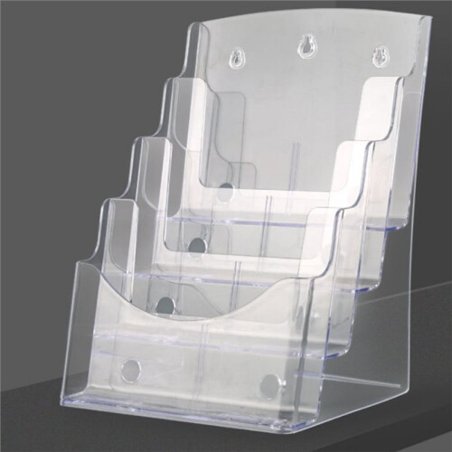 A5 Acrylic Brochure Display Stand Rack Flyer Holder Magazine Organizer 1