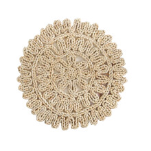 Thickened Woven Straw Placemat 38cm Heat-Resistant Table Mat