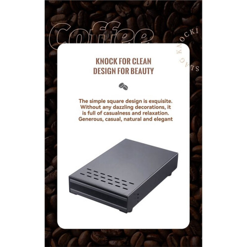 Coffee Knock Box Rod Coffee Grounds Container Coffee Ground Box Rod for Espresso Machine Easy-Clean Coffee Maker A 2