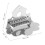 Chrome Cloud Shaped Mandolin Tailpiece Bridge for Guitar and Ukulele Stable Tone Replacement 2