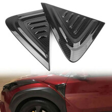 for  C-HR CHR 2016-2020 Car Carbon Fiber Style Side Front Air Vent  Trim Decorative Cover Fit Accessories