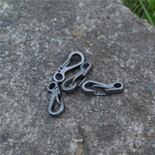 50PCS/ Spring Backpack Clasps Climbing Carabiners EDC Keychain Camping Bottle Hooks Survival Gear - Grey