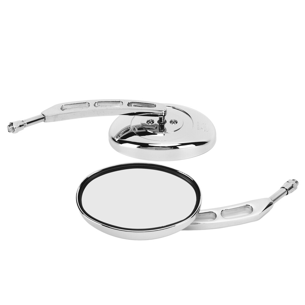2Pcs 10Mm Chrome Motorcycle Rear View Side Mirror Set For Suzuki | Universal 9461376522847