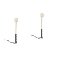 Snare Drum Mallets with Soft Padded Wool Felt Heads for Warm Tones, 2pcs Lightweight Grip