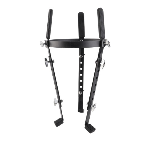 Conga Drum Stand Adjustable Height Heavy Duty Iron with AntiSlip Rubber Base for Performance 1