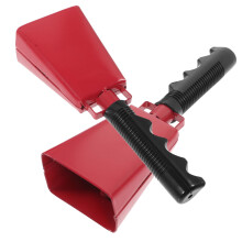 2pcs Loud Handheld Cowbell with Ergonomic Handle for Sports Events Football Games and Parties