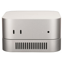 Stand Silver Holder with Enhanced Heat Dissipation for 20242026 Mac Mini M4 Cooling Desk Mount