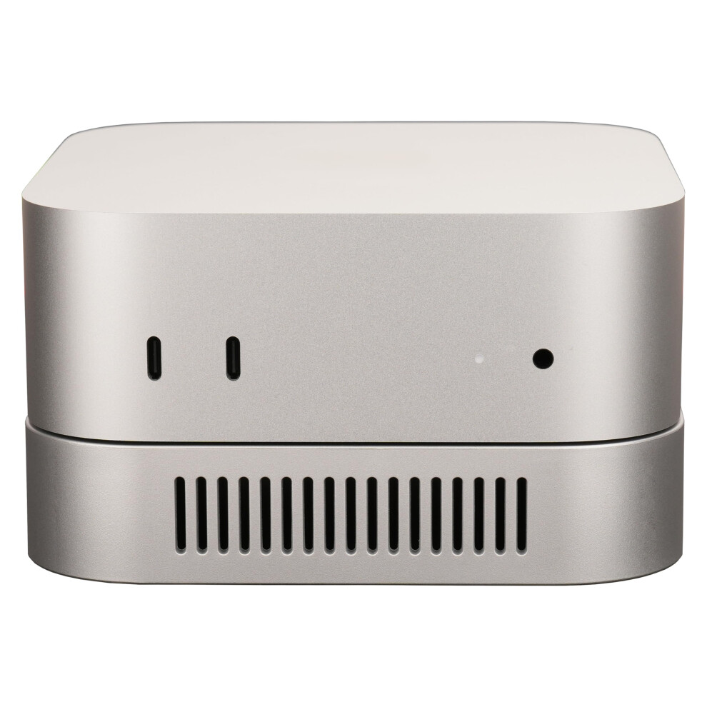 Stand Holder With Enhanced Heat Dissipation For 20242026 Mac Mini M4 Cooling Desk Mount Silver 9092120694802