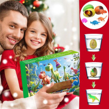Calendario 'Avvento 24 Giorni Conto Alla Rovescia per Le Vacanze di Natale Giocattoli Animali Uovo di Dinosauro per Bambini Adolescenti Festa