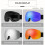 Komfortable, ergonomische Skibrille, magnetische-Blau 5