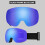 Ergonomic Sports Eyewears Comfortable Ski Goggle with-Black 7