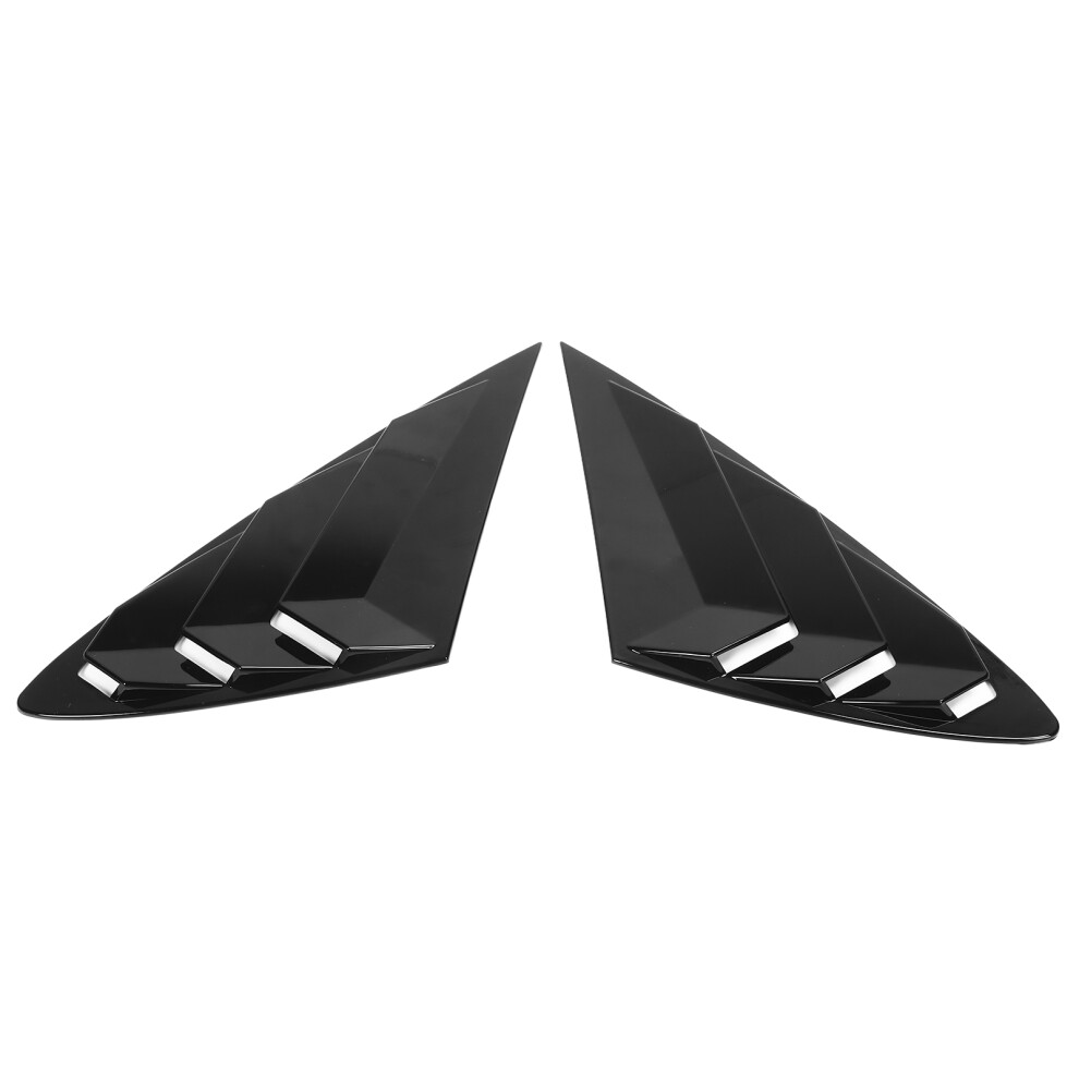 2Pcs Gloss Side Window Louver For Hyundai Sonata 2020-2021 Black 4331390556133