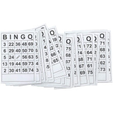 Vintage Holz-Bingo-Spiel mit 40 Zahlenkarten & 75 Schach-Familie DIY-Spielbrett