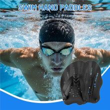 2 Pcs Advanced Swimming Hand Paddles - Boost Strength, Speed, Comfort & Fit, Premium Silicone A