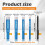 7PCS Diamond Drill Bits Set for Ceramic, Glass, Porcelain, Marble, Granite Enhanced Durability and Efficient Drilling 7