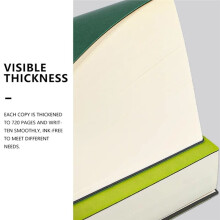 Quaderno In Morbida Pelle Daotshy A6, Ultra Spesso, 720 Pagine, Libro Bianco Minimalista per Affari e Arte A