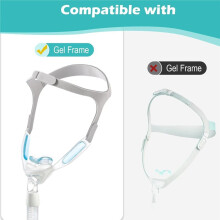 Replacement Strap Headgear for Nuance Pro Gel Nasal Pillow Mask, Closed Edges Design, CPAP Headgear Replace Part