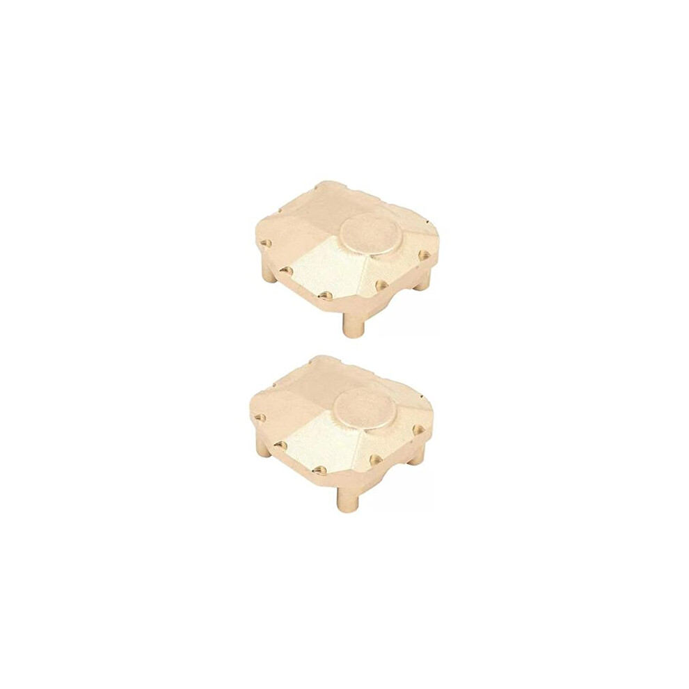 Brass Diff Cover For Axial Scx10 Iii 1/10 Rc Crawler, Solid Brass Front Rear Axle Upgrade 2 Pack 9330225982982