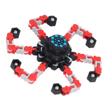 Transformable Fingertip Toy for Kids & Adults, Red, Mechanical Stress Relief