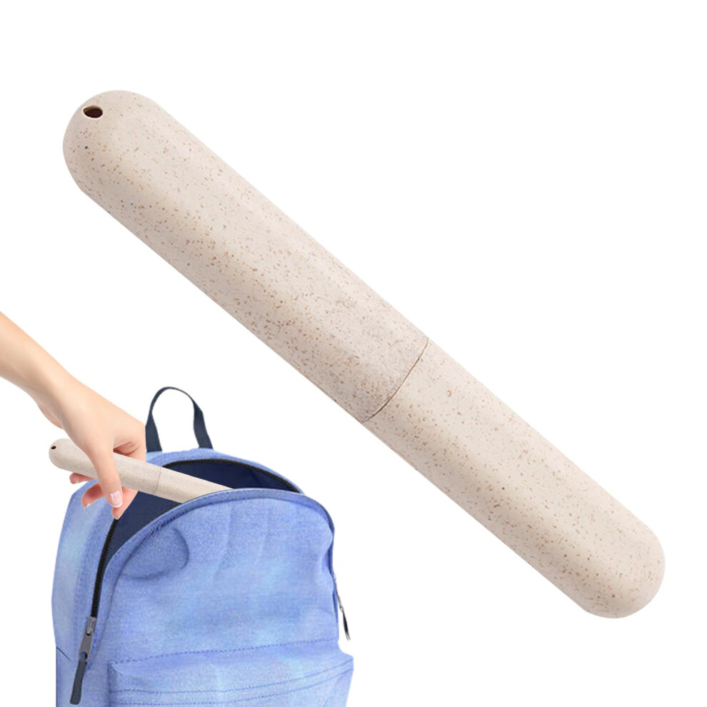 Travel Toothbrush Case with DustProof Protection, Ventilated Holder for Bathroom and Easy Travel Use