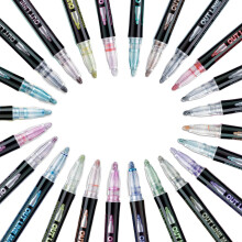 24 Outline Markeerstiften Super Squiggles Outline Set Knutselbenodigdheden voor Tieners Briefpapier Sets Art Magic Pennen