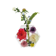 Silicone Mold Resin Casting Mold for Hydroponic/Flowers Home Office Desktop Decor Hexagon Vase Mold
