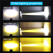 A Pair of Auxiliary Motorcycle Spot Driving Light Front Fog Spotlights for ATV Truck Bike