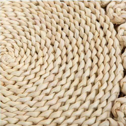 Thickened Woven Straw Placemat 38cm Heat-Resistant Table Mat 2
