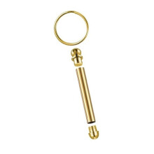 Keychain Kit Wood Turning Accessories Mandrel Wood Turning Keychain Suitable for Woodworking Gifts Gold
